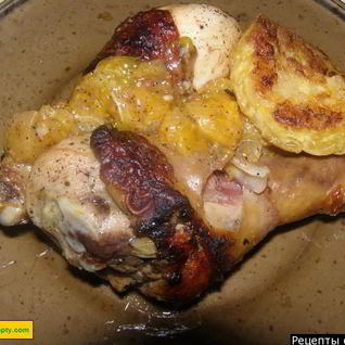 Курица с мандаринами