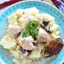 Рецепт Курица с шампиньонами в сливках