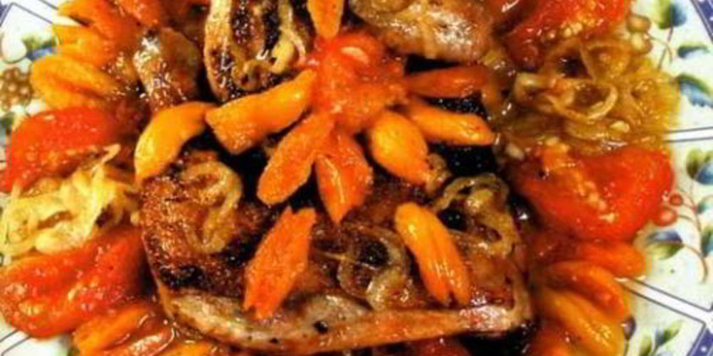 Рецепт курица, тушенная с курагой