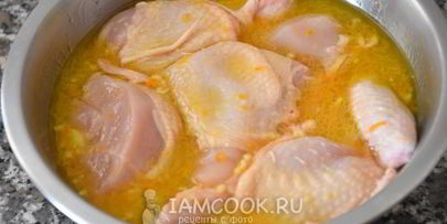 курица в апельсиновом маринаде в духовке