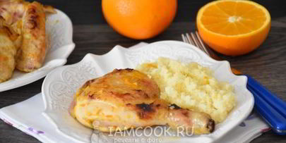 курица в апельсиновом маринаде в духовке