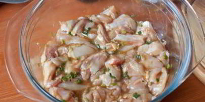 курица в кляре и лимонном соусе