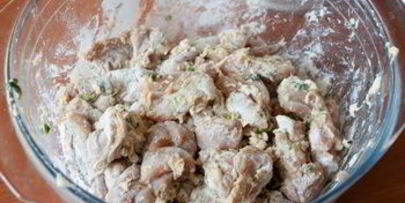 курица в кляре и лимонном соусе