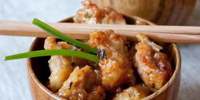 курица в кляре и лимонном соусе