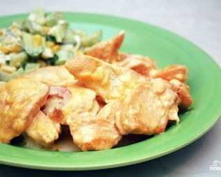 Курица в сливках