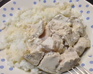 Курица в сметане с рисом