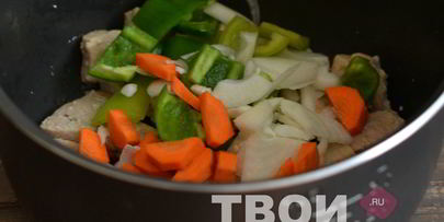 мясо с овощами в мультиварке