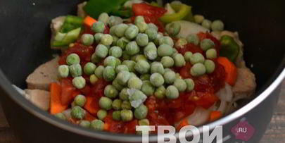 мясо с овощами в мультиварке