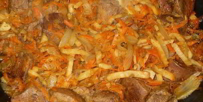 мясо тушеное с сельдереем