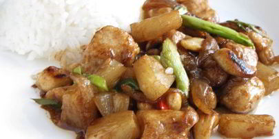 острая курица с кешью