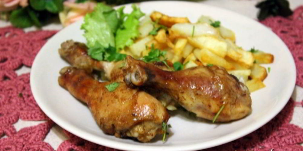 Рецепт остро-сладкие куриные ножки, запеченные в микроволновке