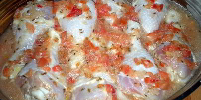 пряные куриные ножки