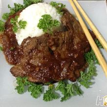 Рецепт Свиные отбивные с имбирным соусом