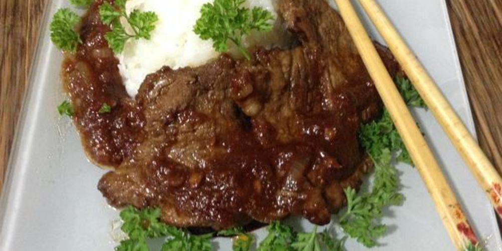 Рецепт свиные отбивные с имбирным соусом