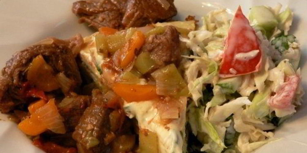 Рецепт телятина с овощами