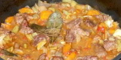 телятина с овощами