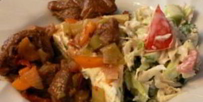 телятина с овощами