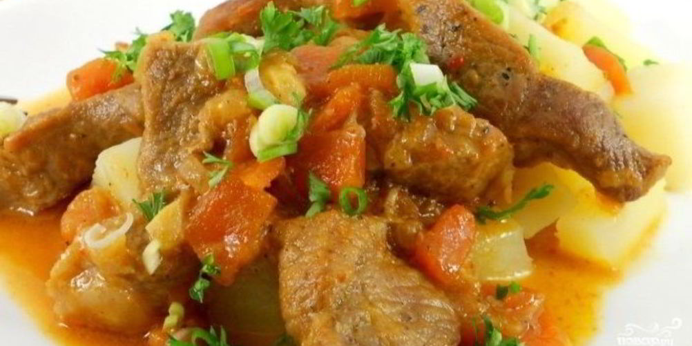 Рецепт тушеная свинина с подливкой