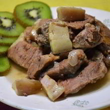 Рецепт Тушеное мясо в мультиварке Панасоник