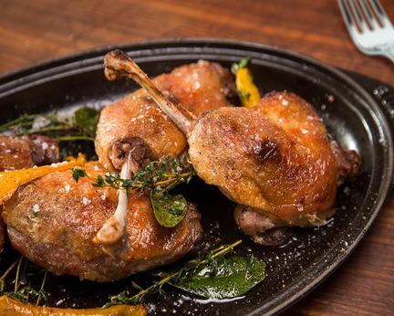 Утиные окорочка на сковороде