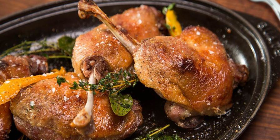 Утиные окорочка на сковороде