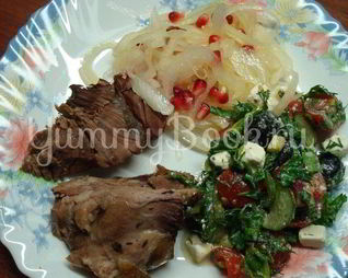 Запеченная баранина с майораном