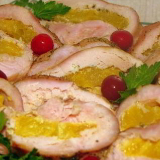 Запеченная индейка с апельсинами