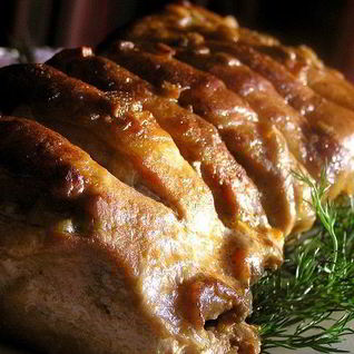 Запеченная свинина с паприкой и имбирем