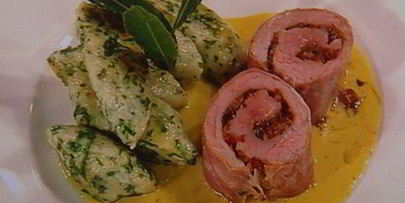 ньокки из рикотты со свежей зеленью