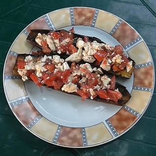 Баклажаны на решетке на углях