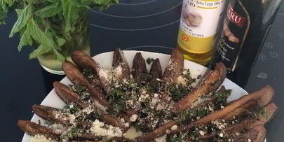 баклажаны с мятой по-сицилийски