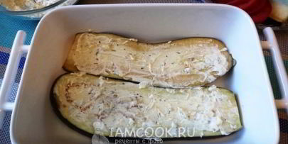 баклажаны с помидорами и чесноком в духовке