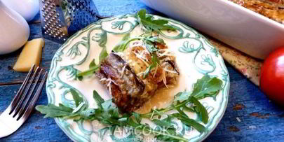 баклажаны с помидорами и чесноком в духовке