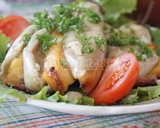 Баклажаны запеченные с сыром