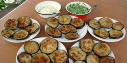 баклажаны, жареные с майонезом