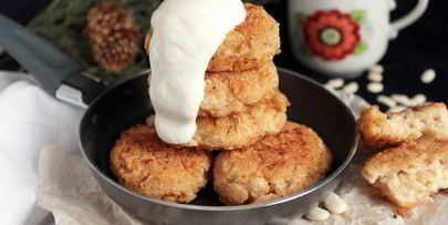 биточки из фасоли и сыра