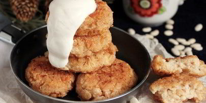 биточки из фасоли и сыра