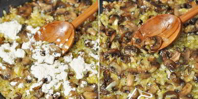 брюссельская капуста с шампиньонами