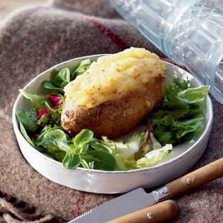 Фаршированный картофель с сыром