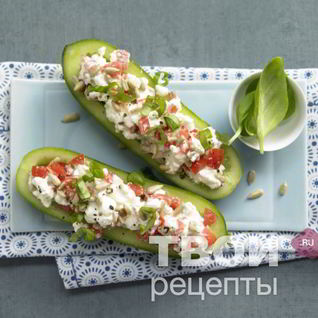 Фаршированные огурцы
