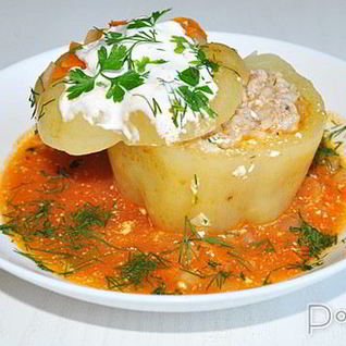 Фаршированные перцы с куриным фаршем