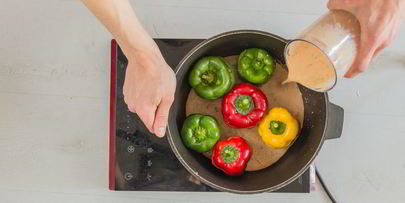 фаршированные перцы в сметанном соусе