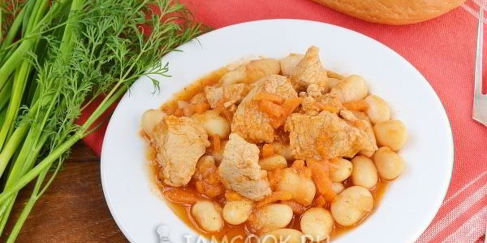 Рецепт фасоль с мясом в мультиварке