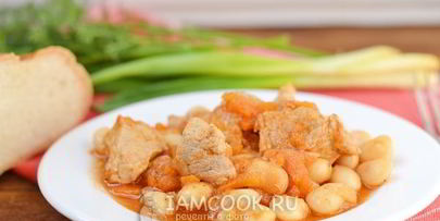 фасоль с мясом в мультиварке