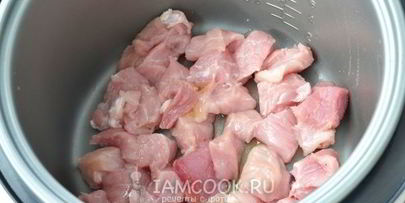 фасоль с мясом в мультиварке