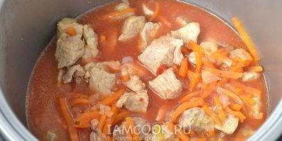 фасоль с мясом в мультиварке