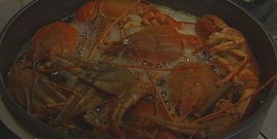 фасоль с раками