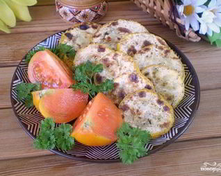 Кабачки под чесночным соусом