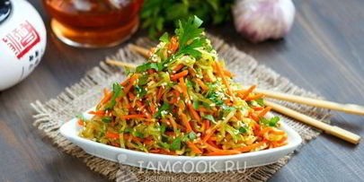 кабачки с морковью по-корейски