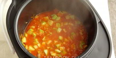 кабачки с рисом в мультиварке